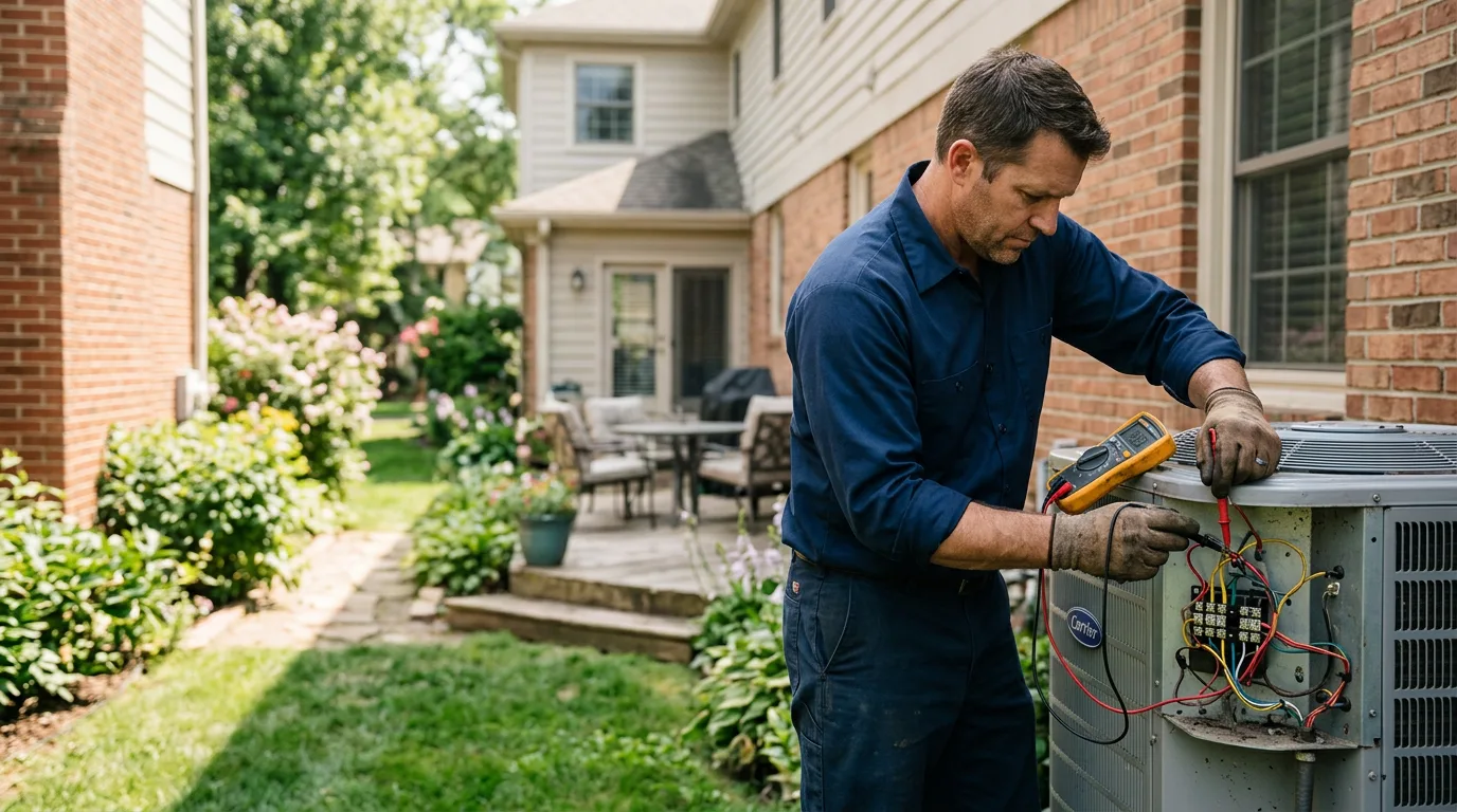 HVAC technician working near Cleveland, AL
